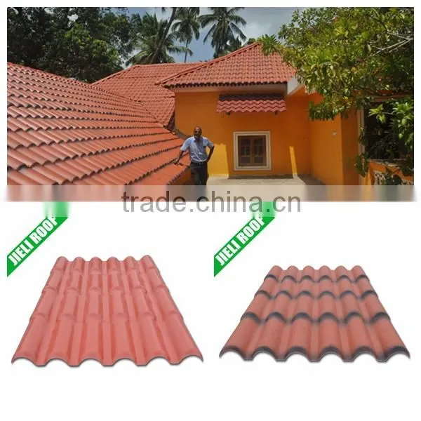Light weight PVC plastic roof tile for residential house