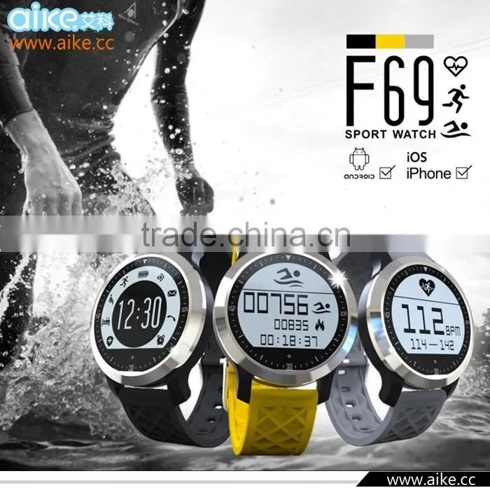 F69 Waterproof Smart Watch IP68 Professional for Swiming Helthy Heart Rate Sleep Monitor Anti Lost Smartwatch for Iphone 6S 6 5