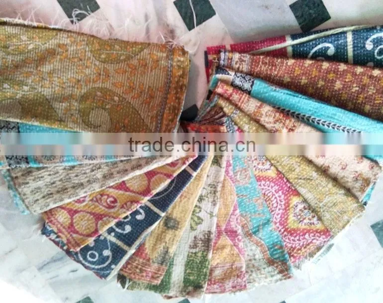 kantha shawl scarf scarves vintage tribal print saree silk scarf bohemian shawl