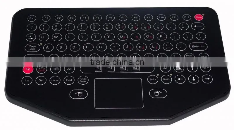 Industrial Membrane Keyboard With Integrated Touchpad with full function