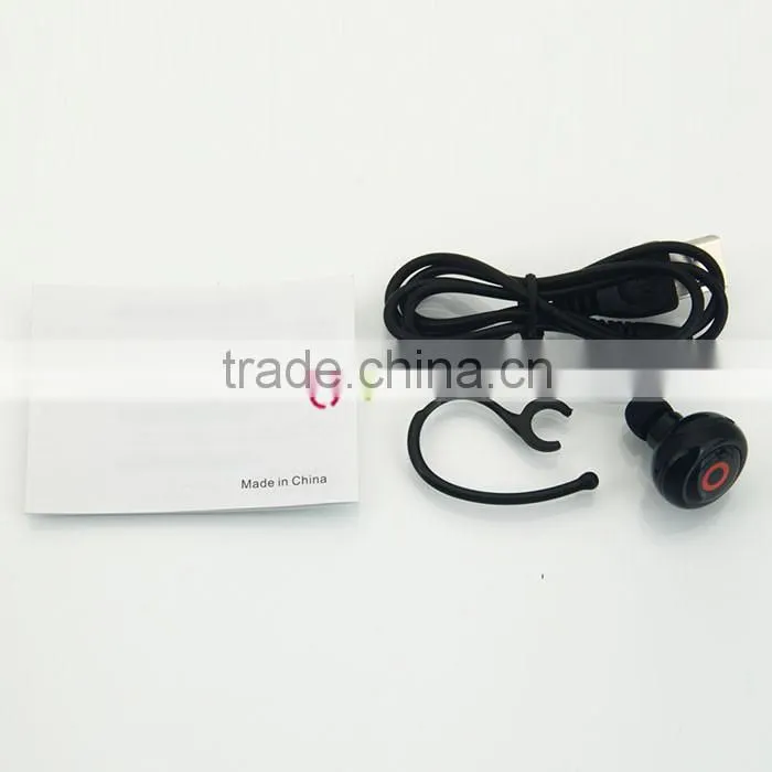 Universal Type Button Style 1-to-2 High-fidelity Stereo Wireless Bluetooth Headset Black