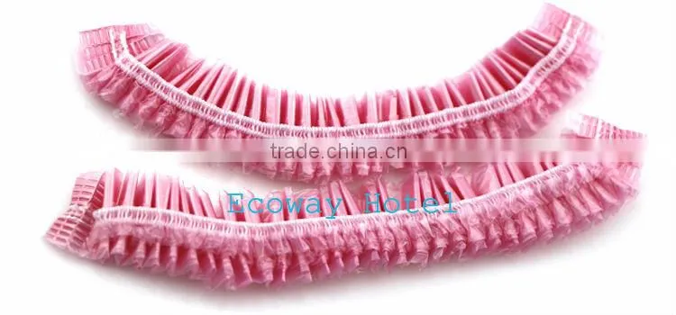 2014 hot sale natural clear hotel disposable shower cap