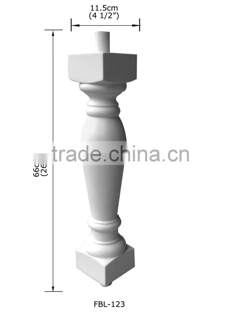 High Quality Good price beautiful new modern luxury Decorative interior polyurethane Balustrade