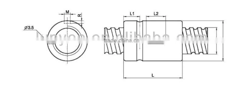 high Dm-N value precise ball screw