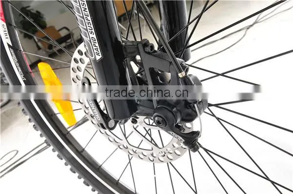 Cheap electric mountain bike for sale with full suspension fork (TDE15Z )