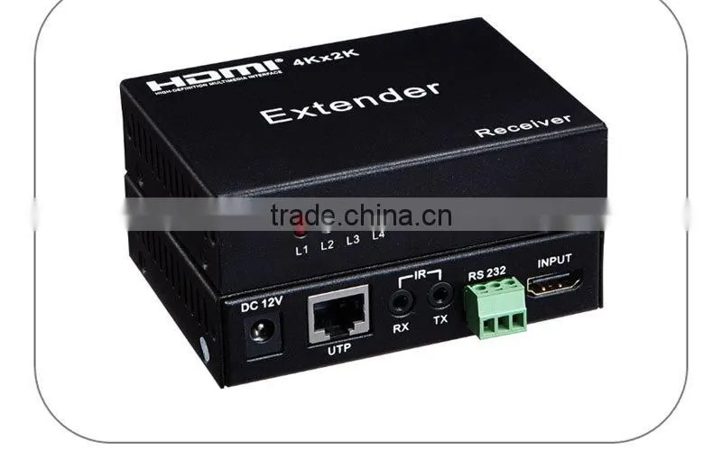 4-Port HDMI over Cat5 / Cat6 Extender Splitter, Transmitter for Video and Audio, 1920x1200 1080p at 60Hz
