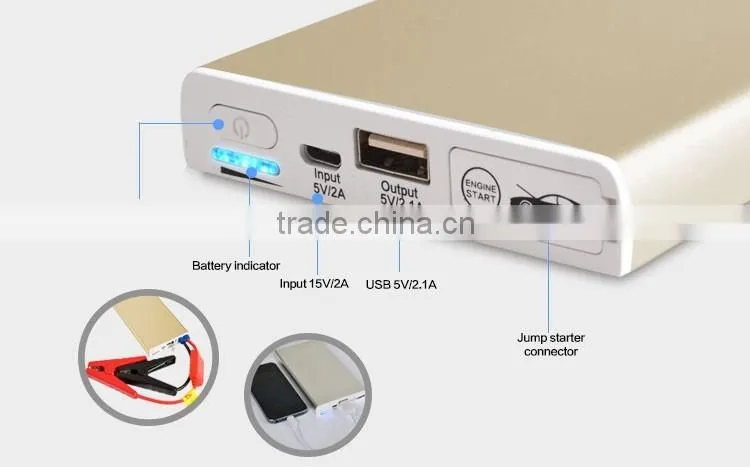 New 6000mAh Auto Emergency battery charger Car Jump Starter Power Bank