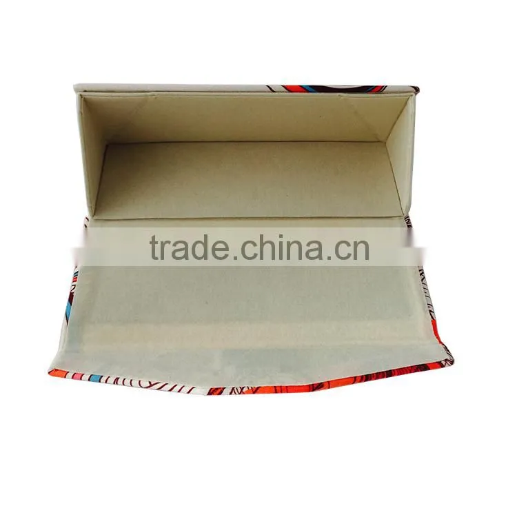 foldable triangular digital printing design hard glasses case
