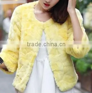 bestal women's clothing fancy fake fur slim winter coat