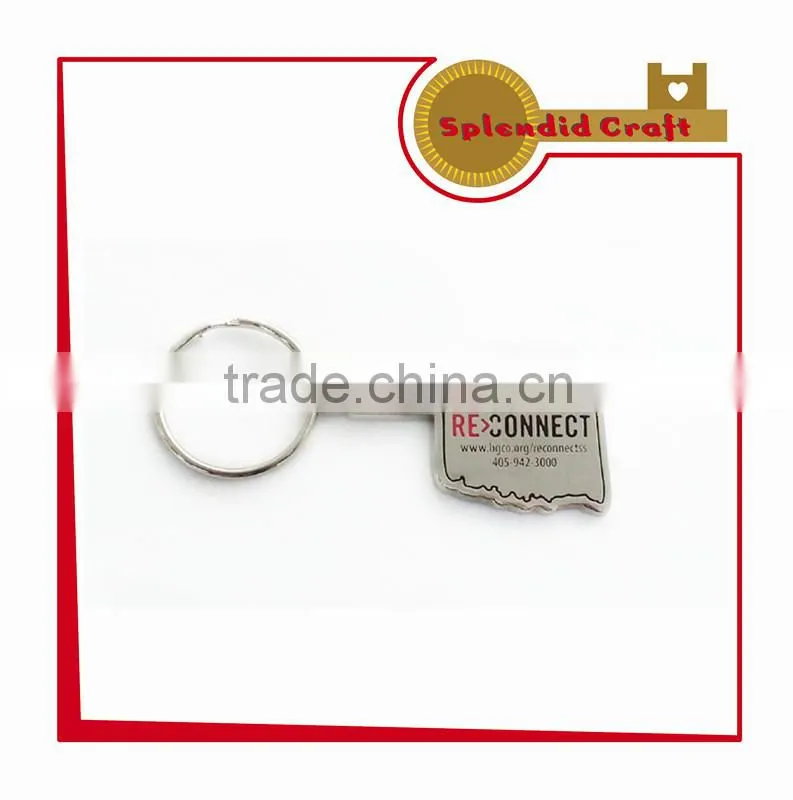 Plating silver custom key chain