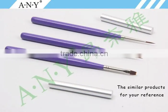 ANY Nail Art Beauty Design Wood Handle Nylon Hair Decorative Nail Brush Gel Painting
