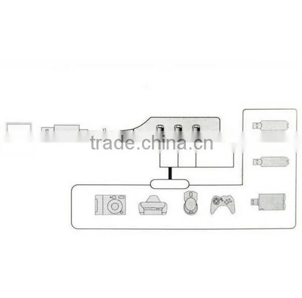 4 Ports USB HUB 2.0 splitter Adapter For Laptop PC Notebook Computer