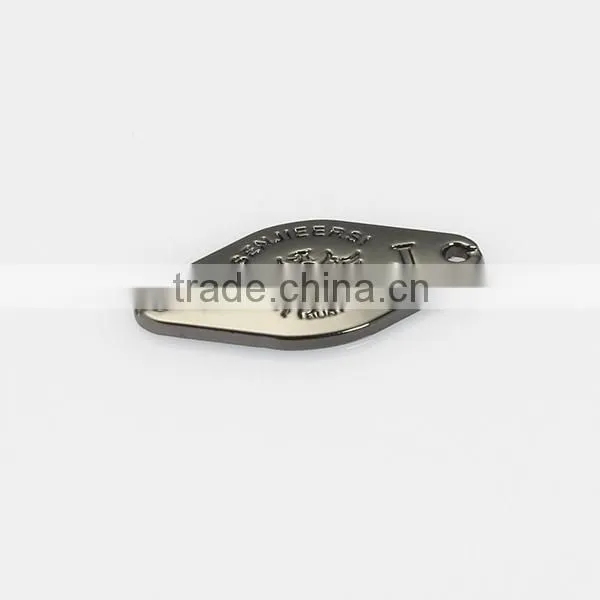 2015 New arrival fashion custom brand logo metal tag