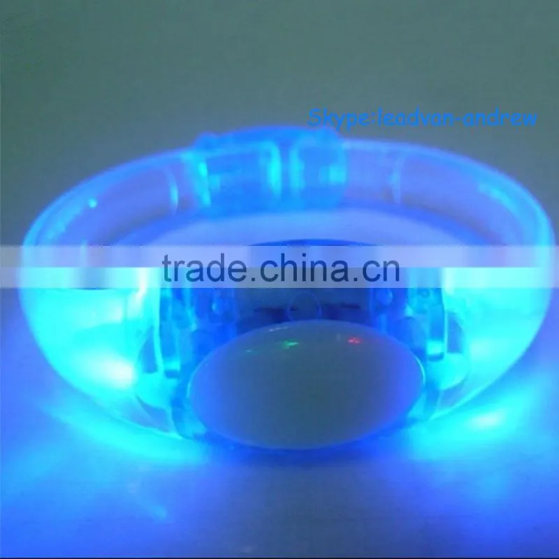 Custom Fashion Gift Sound Voice Activated Flashing LED Light Bracelets