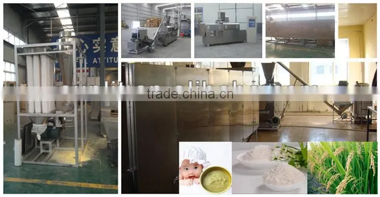 Instant Extruded Brown Rice Flour Baby Food Machine