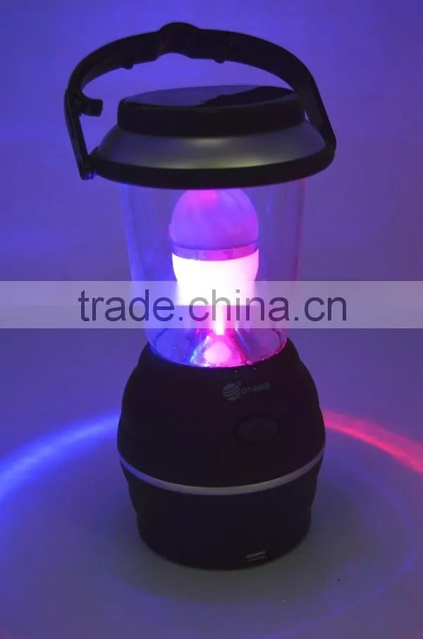 solar camping light LED high power camping tent light USB charging rechargeable lamps