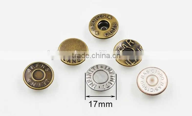 fashionable brass 10mm custom snap buttons