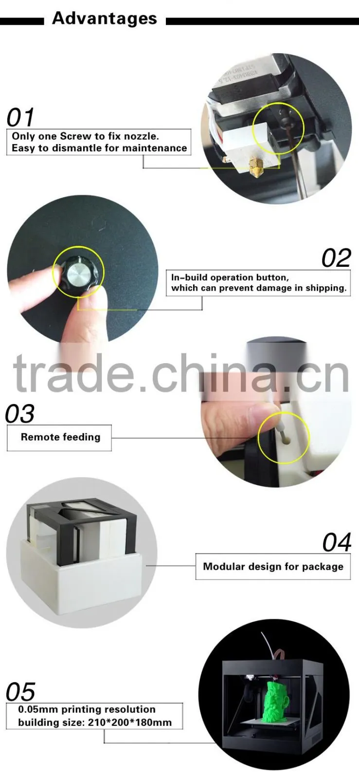 Small Digital 3D Printer Machine FDM 3d metal printer