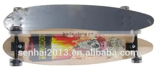 SENHAI longboard maple wood skateboard complete