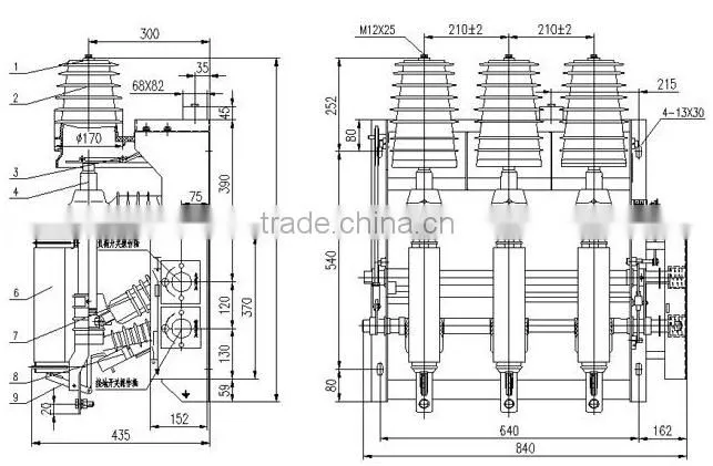 FN12-12D/630 11kv Load Break Switch