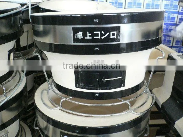 Outdoor portable clay Japanese charcoal barbecue stove