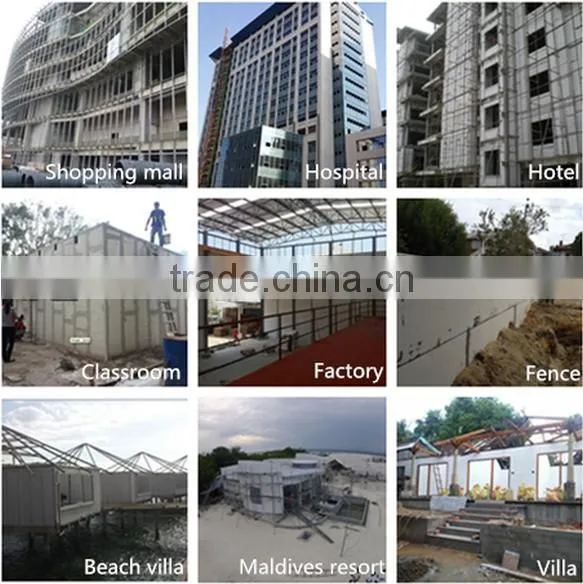 EPS cement sandwich wall panel/ eps concrete wall panel/ lightweight wall panel