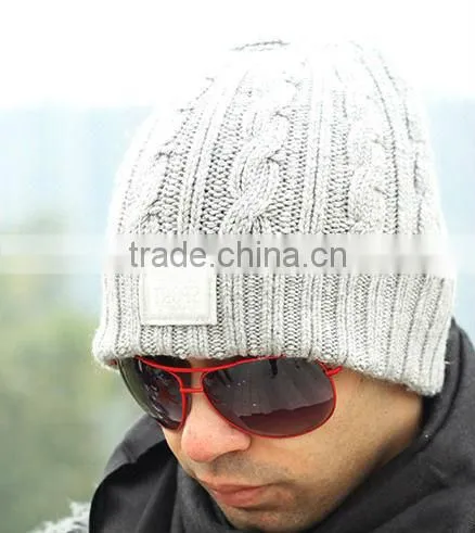 men's winter thick cable knitting cap