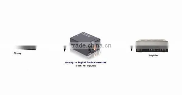 Audio converter analog to digital coaxial or toslink converter audio converter 1.5ch audio