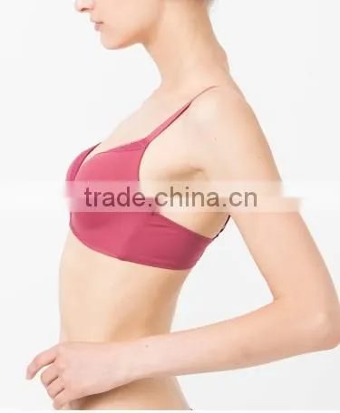 2014 new arrival ladies underwear seamless wireless soft comfortable bra
