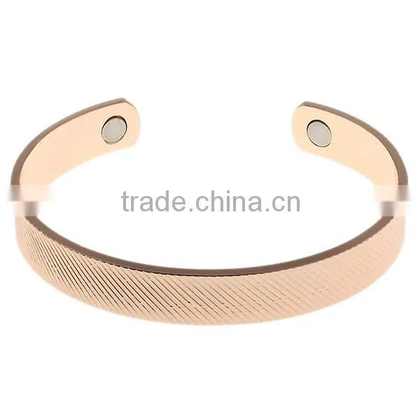 Wholesale fashion new design health jewelry cooper cuff bio magnetic bracelet bangles