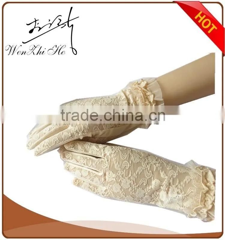 2016 New Fashion Sun Protective Party Wedding Dress Gloves For Flower Girls