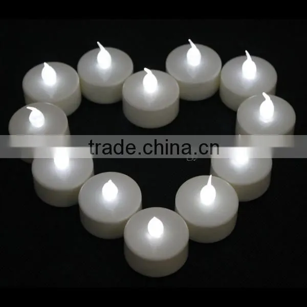 White Flameless Tea Light Candle LED Decorative Candle for Wedding Holiday Birthday Party Christmas