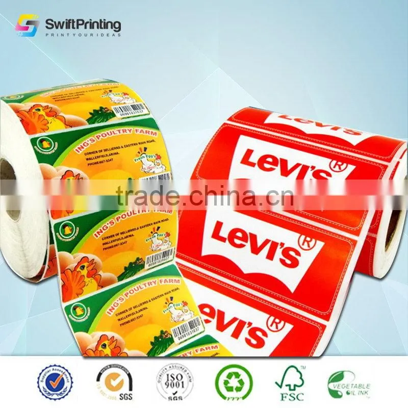 Quality hotsell sticker printing for product packaging