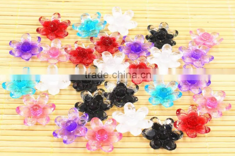resin flower shinine flower for hair clothes jewelry accessaries