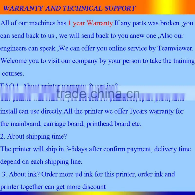 ICONTEK TW-3308HD large Inkjet solvent printer with SPT510/35PL head
