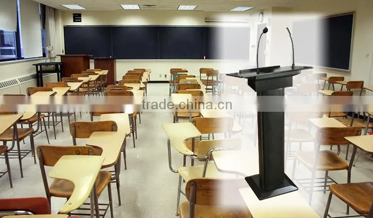 ITC T-6236 Classroom Lectern with desktop microphone for speech podium