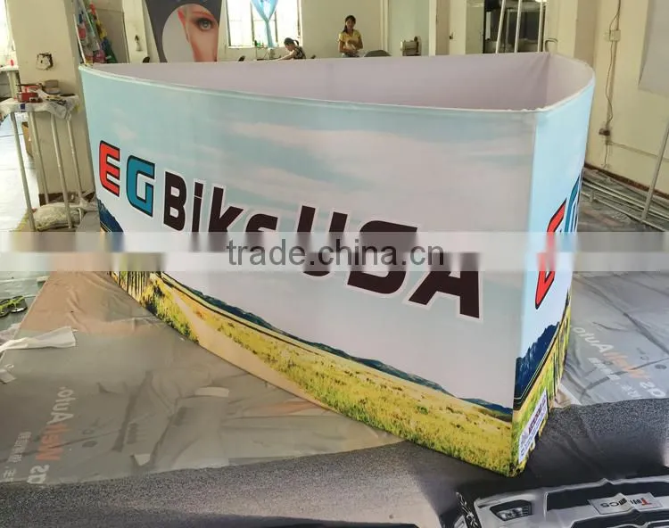 Circular Trade Show Welcome Hanging Banner, Ceiling Hanging Banner