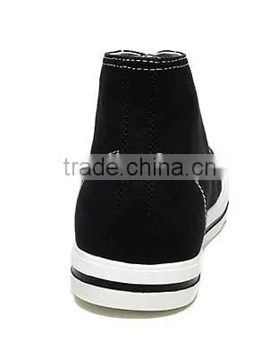 High quality man high cut canvas running sport elevator shoes