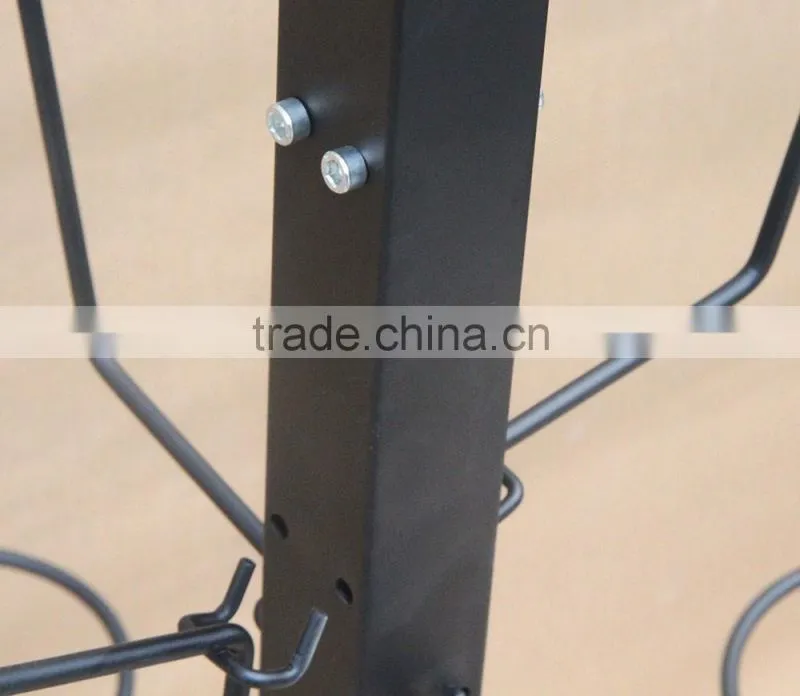 Floor Retail Wire motorcycle helmet hat display rack, safety helmet display rack