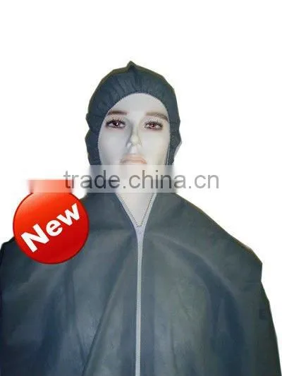Disposable SMS Coveralls(Coats+ Trousers)With Hood, Elastic Wrists and Ankles
