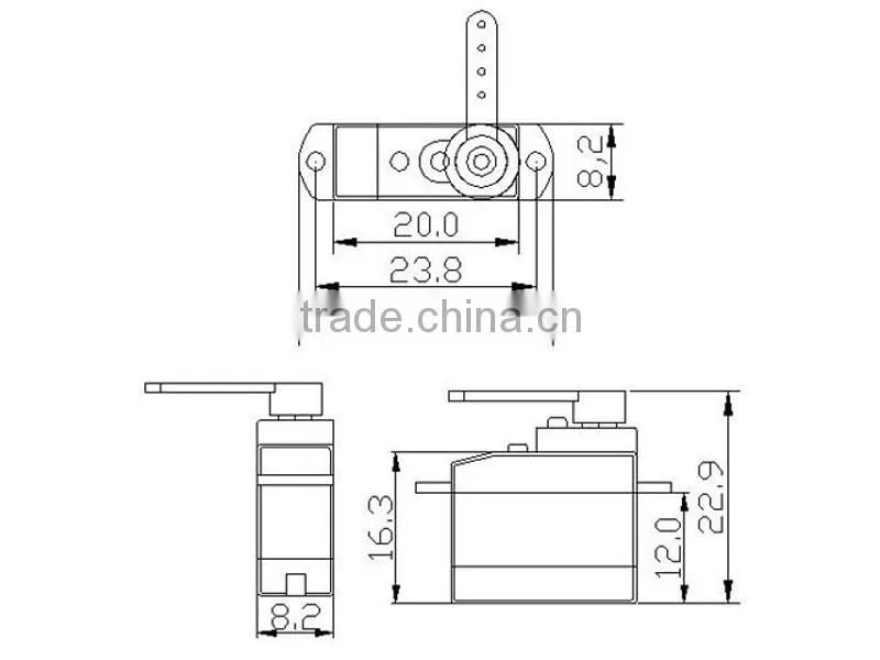 2.5g mini Digital servo for electronic padlock DP0025