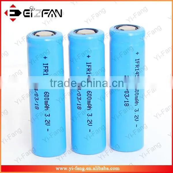 3.2V 14500 600mah lifepo4 battery with excellent quality