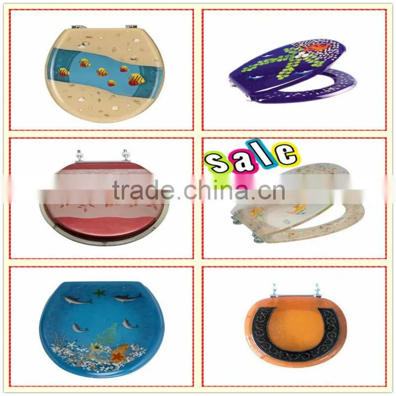 Simple flower design resin custom toilet seat brands