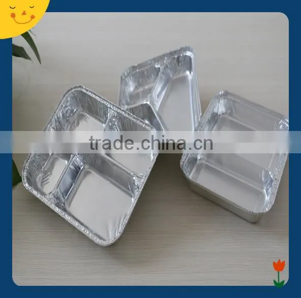 2 compartments Aluminum Foil Food Container price