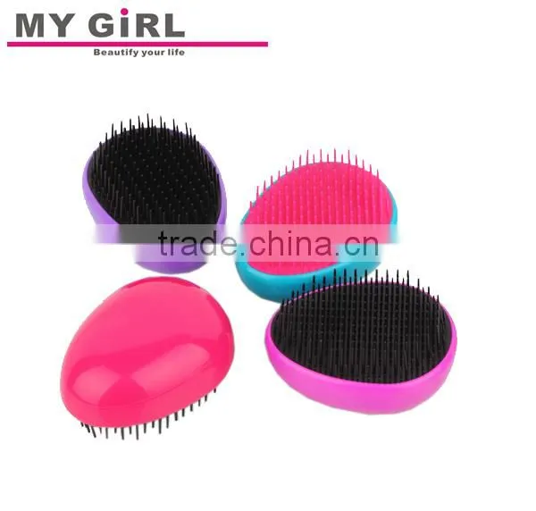 2016 My girl Newest design on sale easy clean high quality best plastic comb ,detangle comb for comb for hair highlight