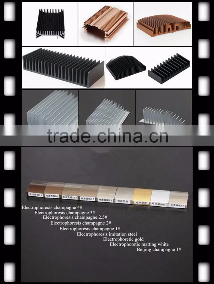 Hot sale Extruded Aluminum Heat Sink profile