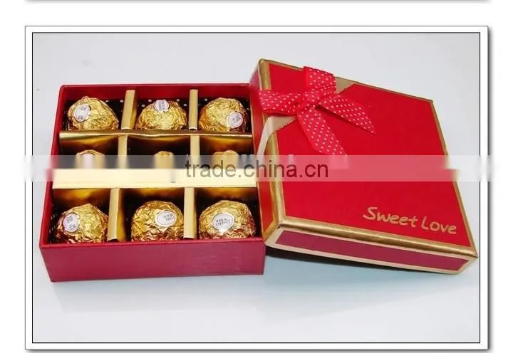 Fancy handmade paper chocolate gift box for selling
