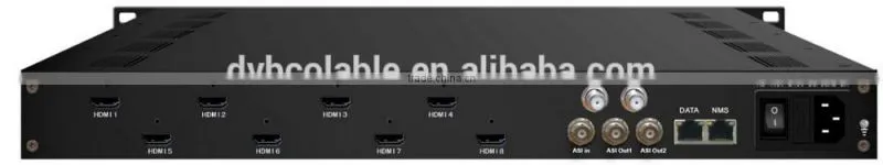 User friendly dtv 4/8 channel hd mi to DVB-C/DVB-T/ATSC/ISDB-T Encoder modulator rf out with h.264 video encoding COL5011U