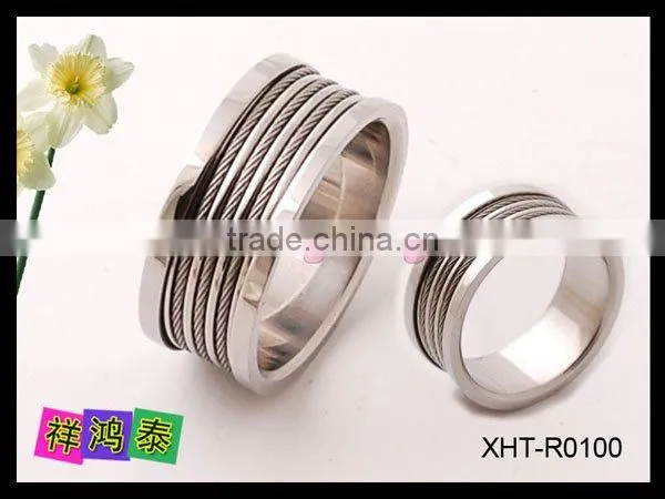Stainless titanium tungsten ring /magnetic/hematite/health
