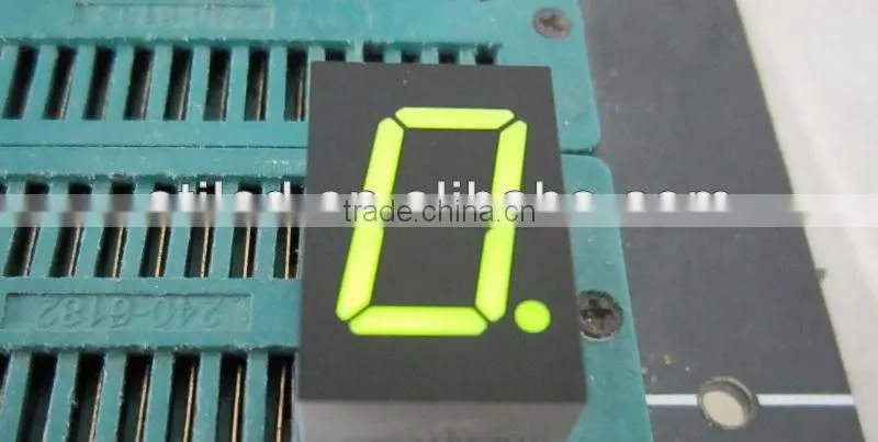 7 segment 1 digit led displays 0.43 inch green color